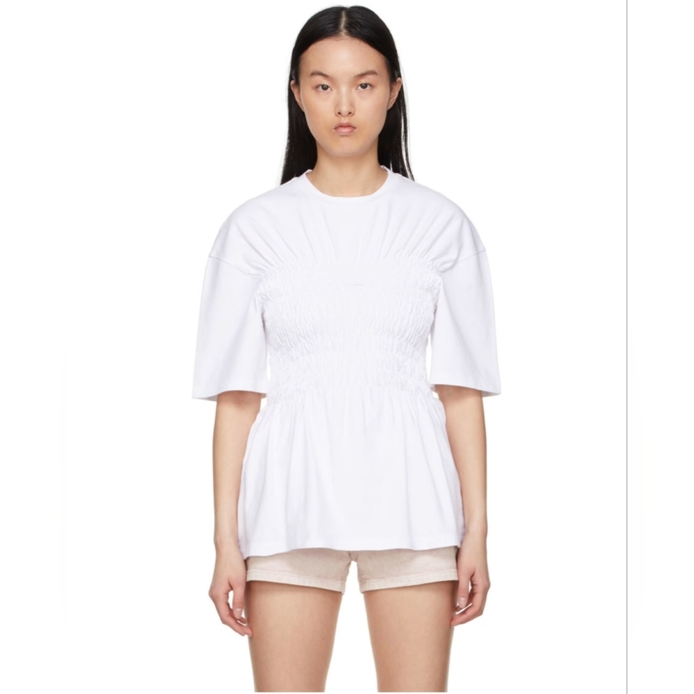 Stella McCartney Smocked 3/4-Sleeve T-Shirt, Size: IT 44 (US L)